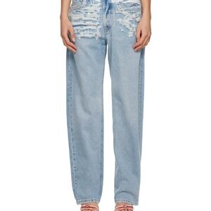 Distressed Light Blue Jeans